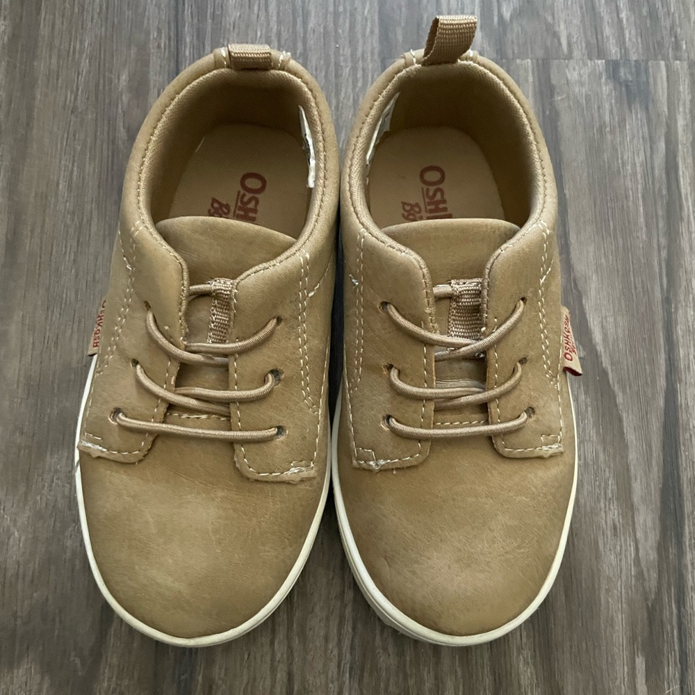 Osh Kosh size 7 sneakers - tan faux leather